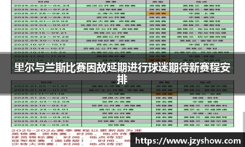 里尔与兰斯比赛因故延期进行球迷期待新赛程安排